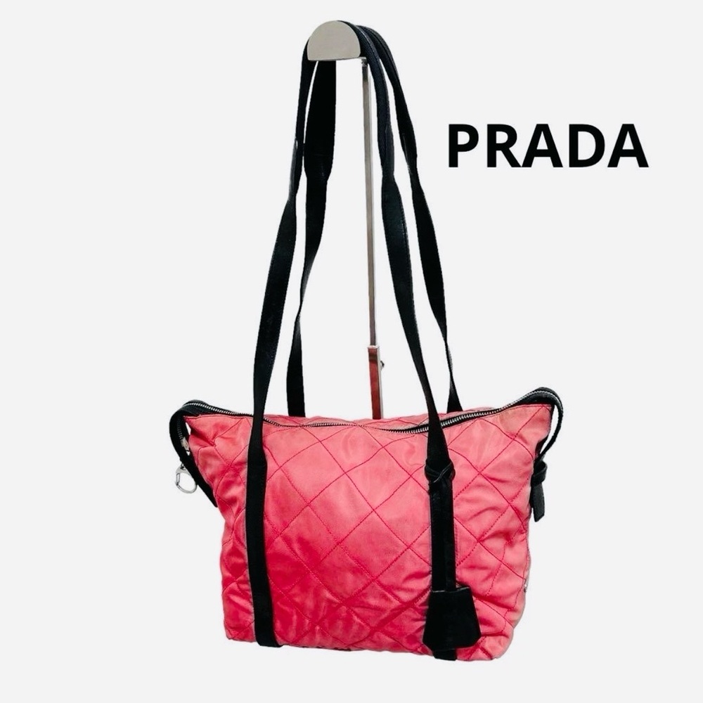 Prada Pink Quilted Shoulder Bag